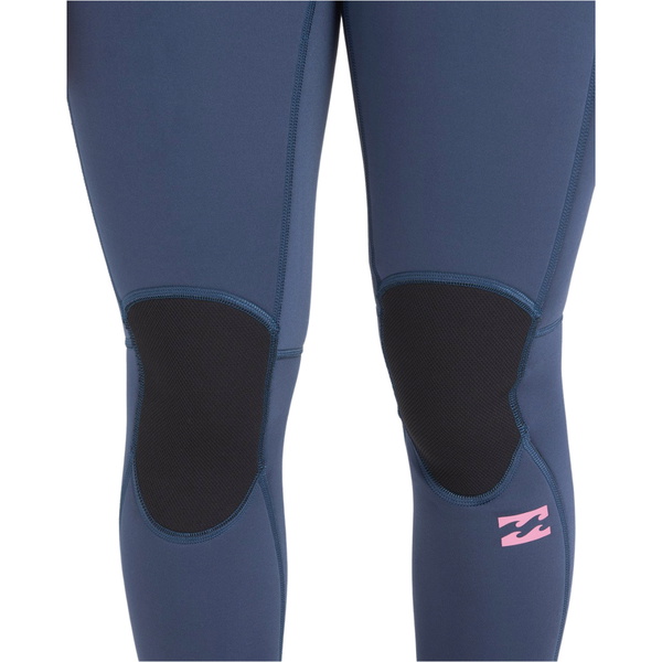 2026 Billabong Womens Synergy 3/2mm Flatlock Back Zip Våddragt 24BW211601 - Stormy Blue